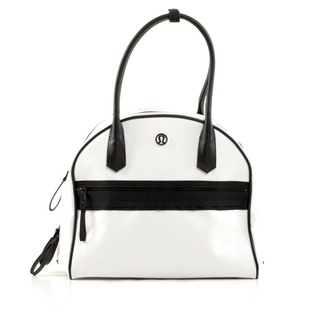 SOLD Lululemon “Sweat Once a Day” Leather Tote - Picture 1 of 16